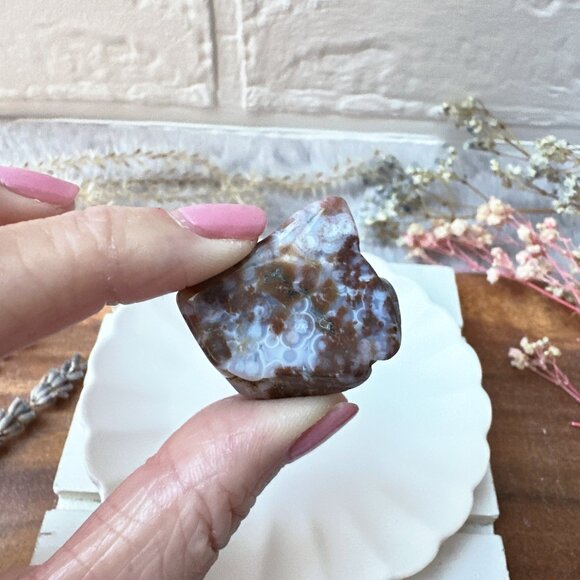 Set of 6 Ocean Jasper Tumbles - Picture 5 of 10